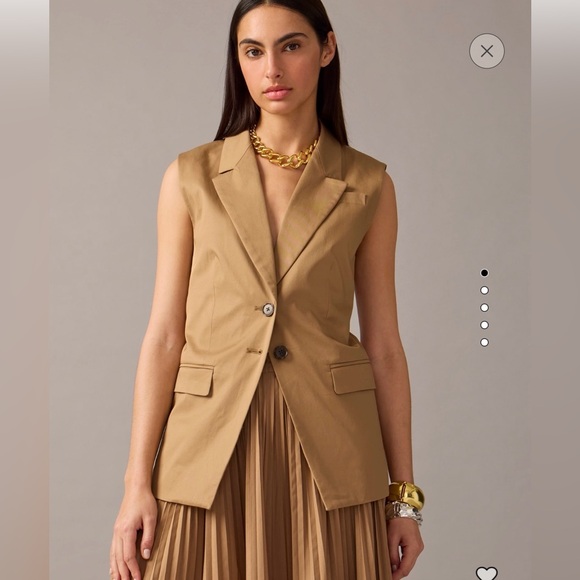 J. Crew Longer vest in lightweight chino - Picture 2 of 7